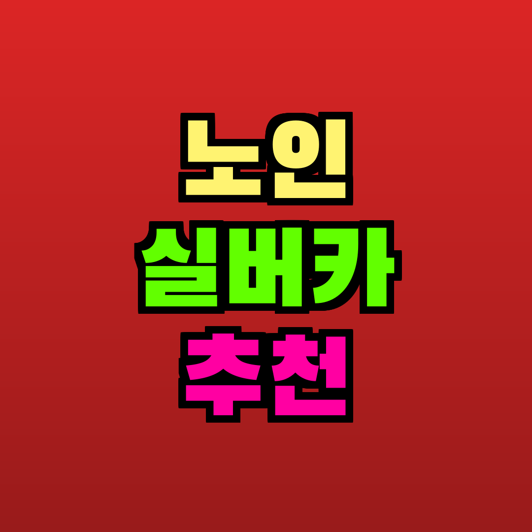 노인 실버카 추천 추천
