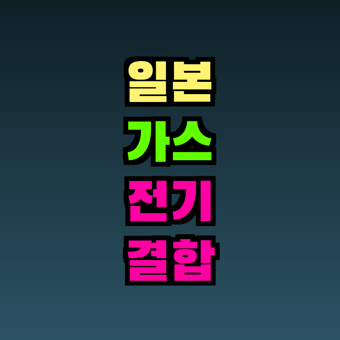일본 가스 전기 결합 할인
