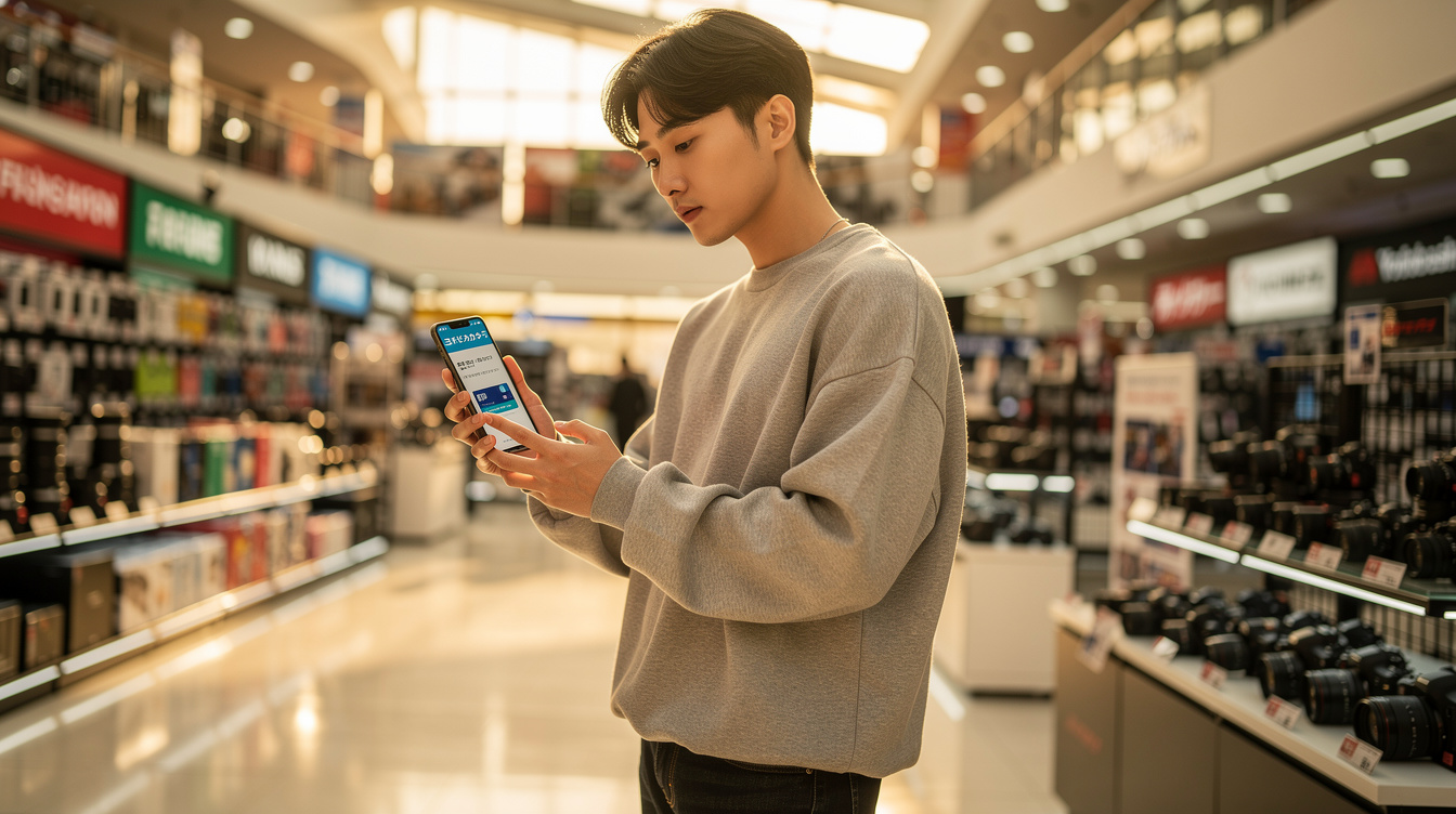 앱으로 요도바시 카메라 포인트 카드 만들기