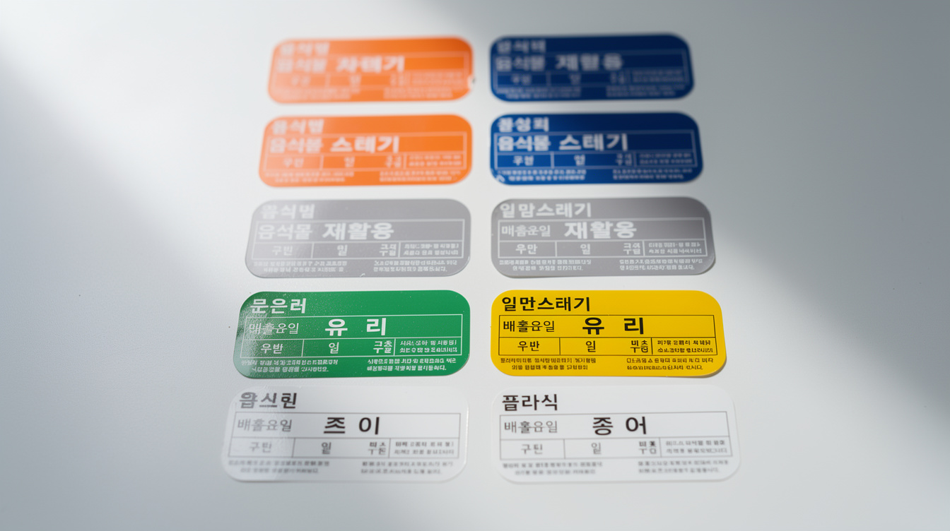 이사할때 쓰레기 스티커 가격과 품목별 분류