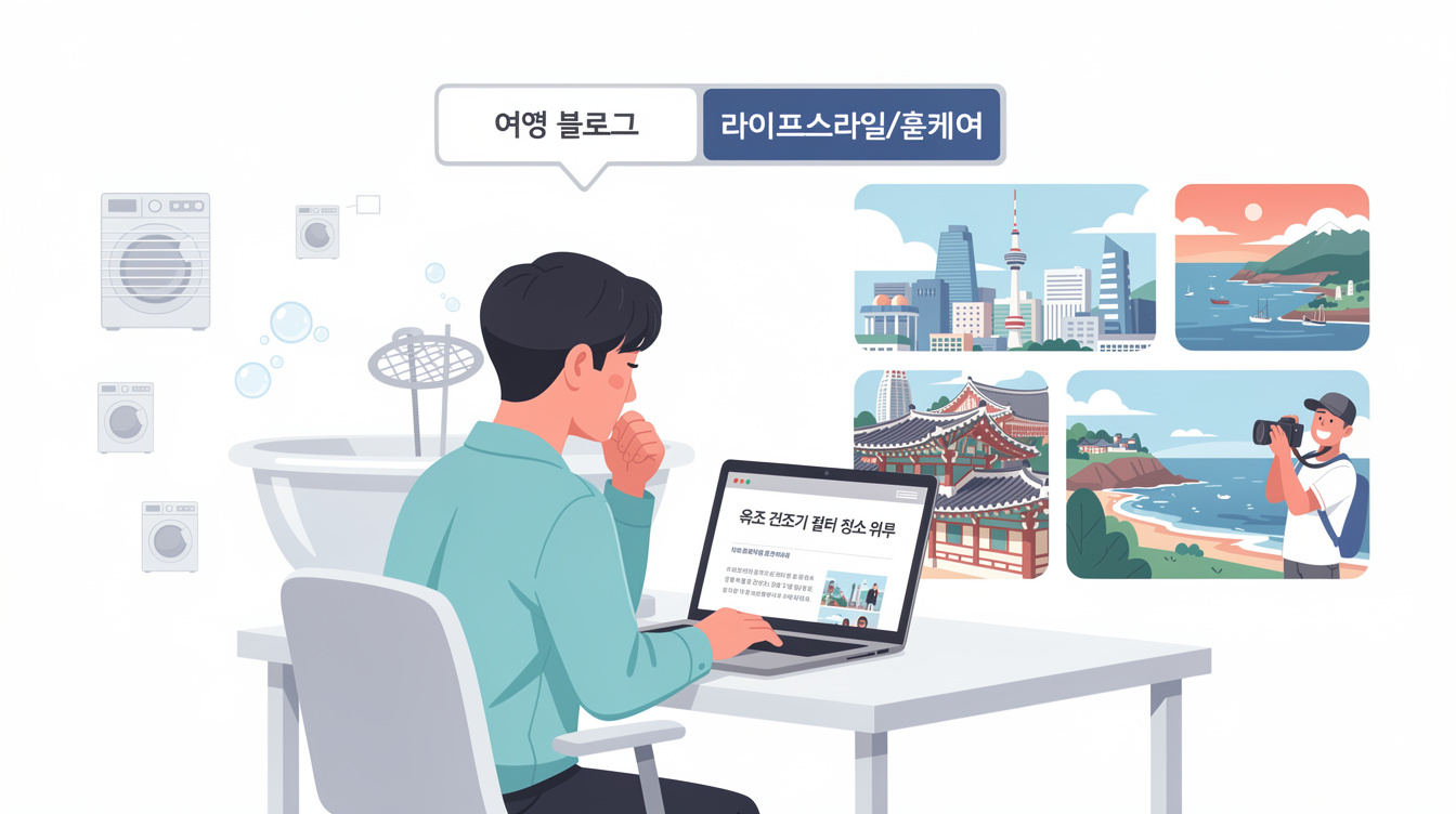 욕조 건조기 필터 청소 전 준비사항