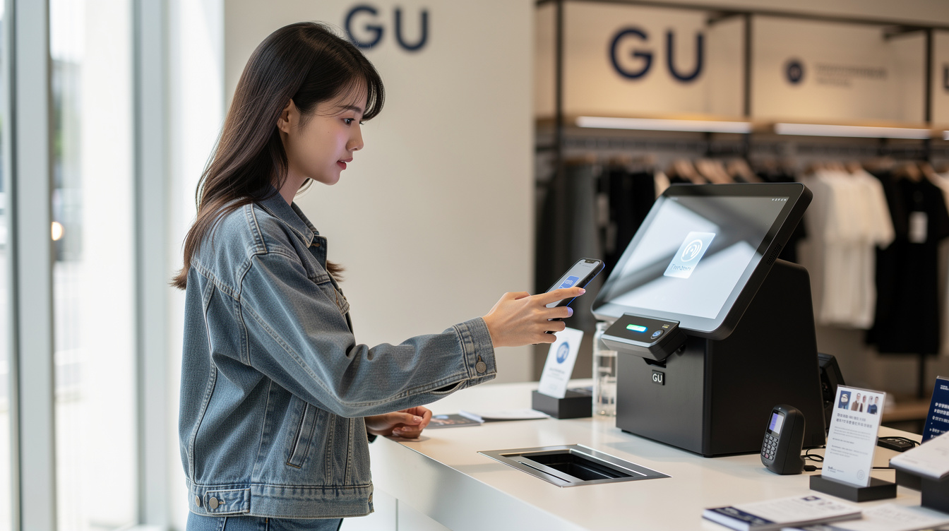 GU 셀프 계산대 RFID 결제 단계별 이용 방법