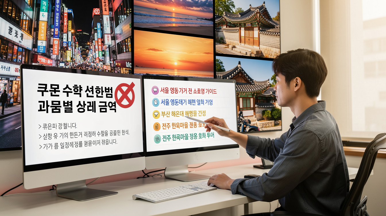 쿠몬 수학 한자 월회비 과목별 상세 금액