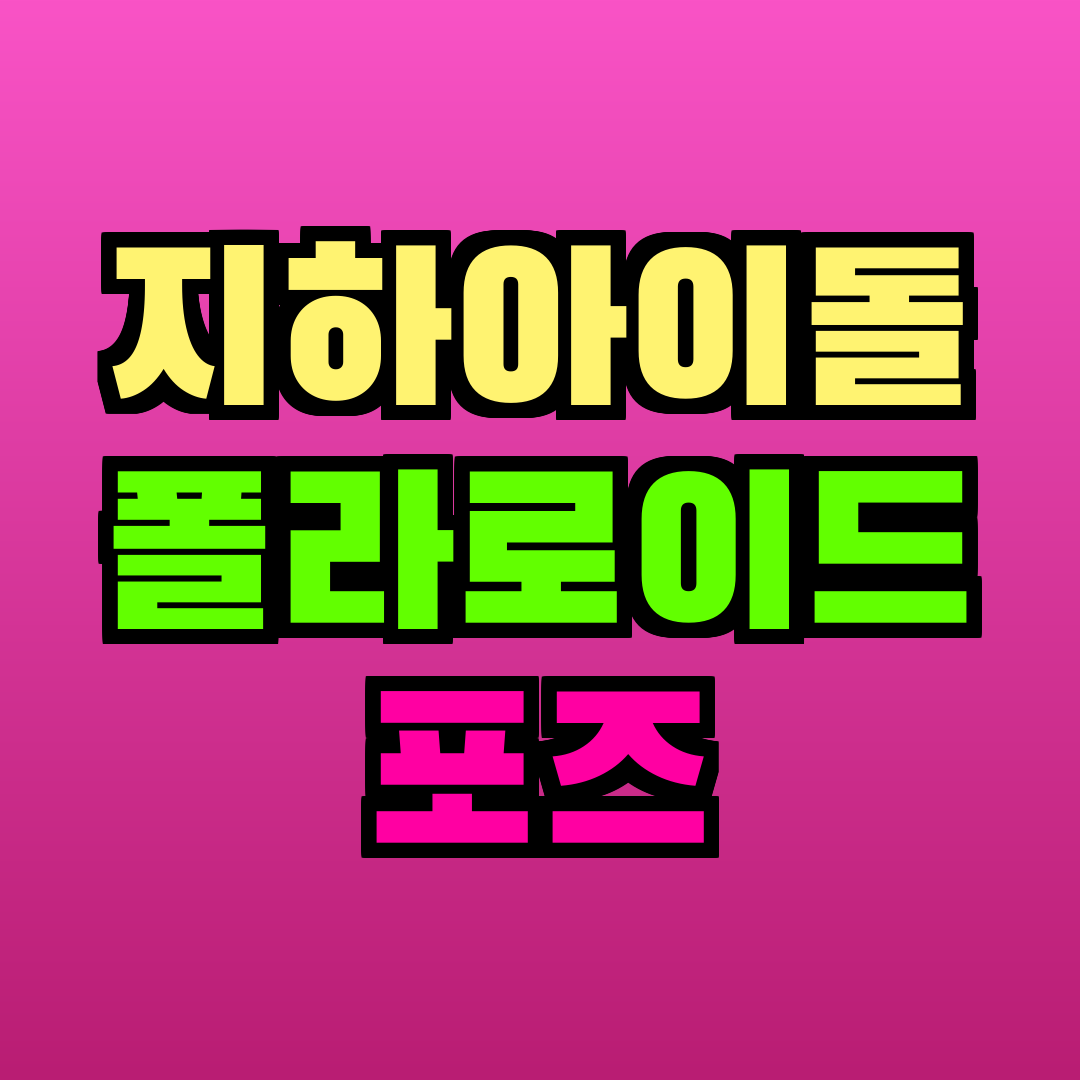 지하아이돌 폴라로이드 포즈