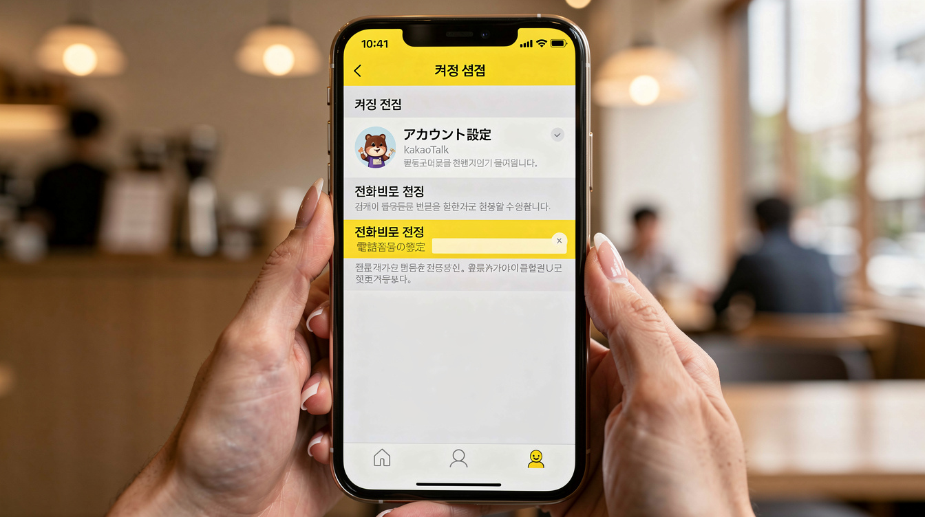 카카오톡 일본 계정 번호 변경 단계별 절차