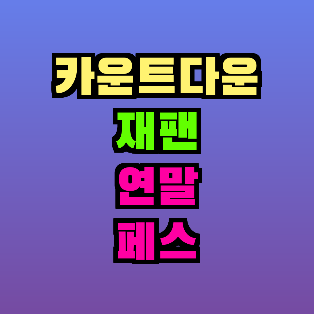 카운트다운 재팬 연말 페스