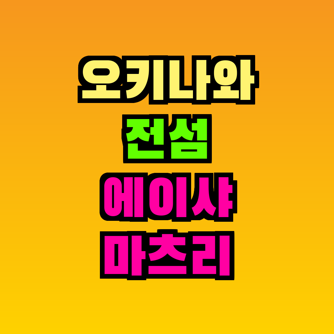 오키나와 전섬 에이샤 마츠리