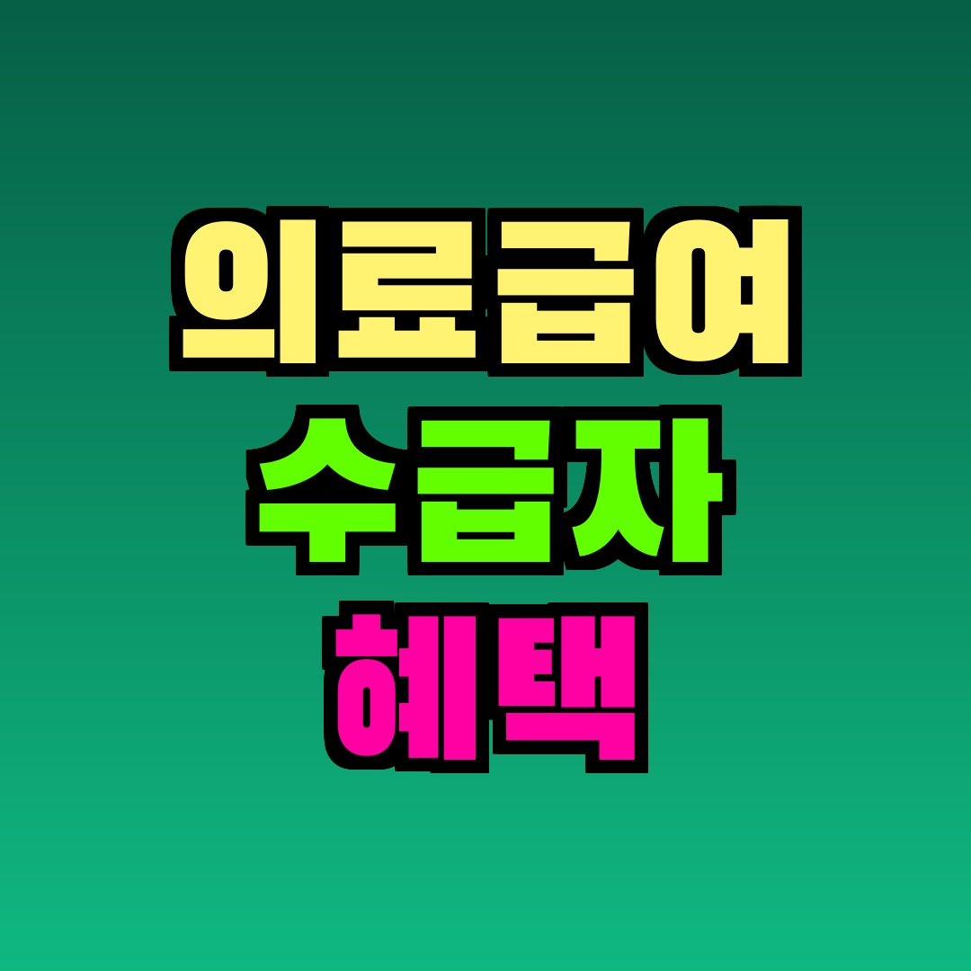 의료급여 수급자 혜택